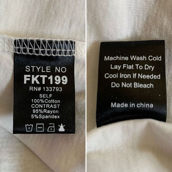 POL Studded V-Neck Top With Flutter Sleeve Off White Size L - Picture 8 of 11